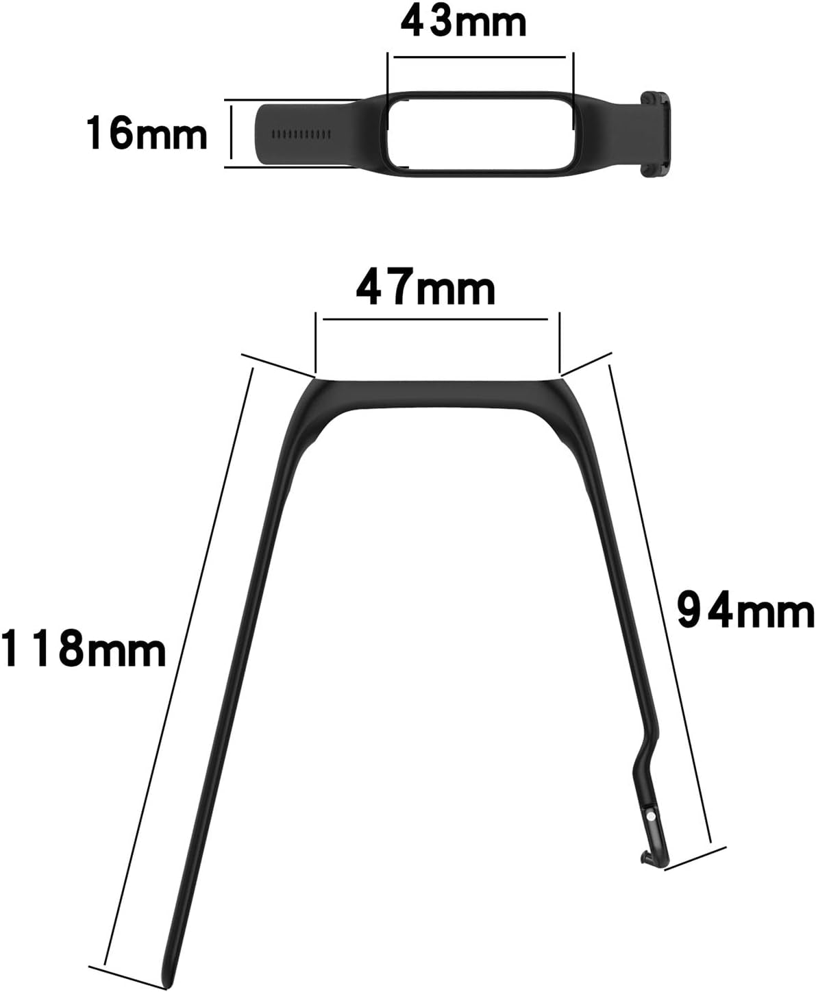 Compatible with Samsung Galaxy Fit 2 Band Replacement Silicone Strap Accessories