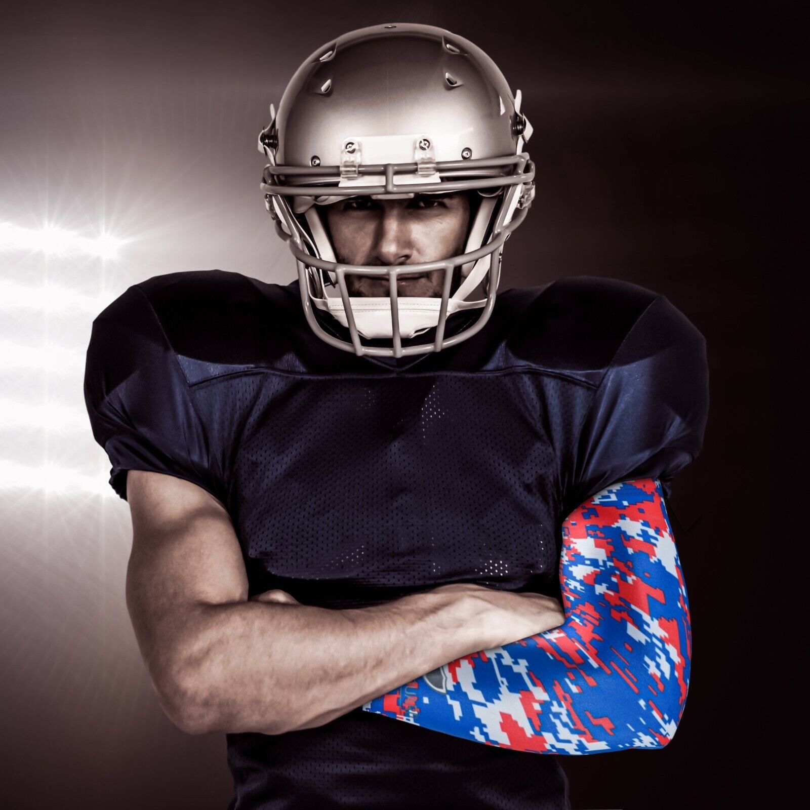 Compression Sports Arm Sleeve Digital Camo Baseball Football Basketball Sleeves