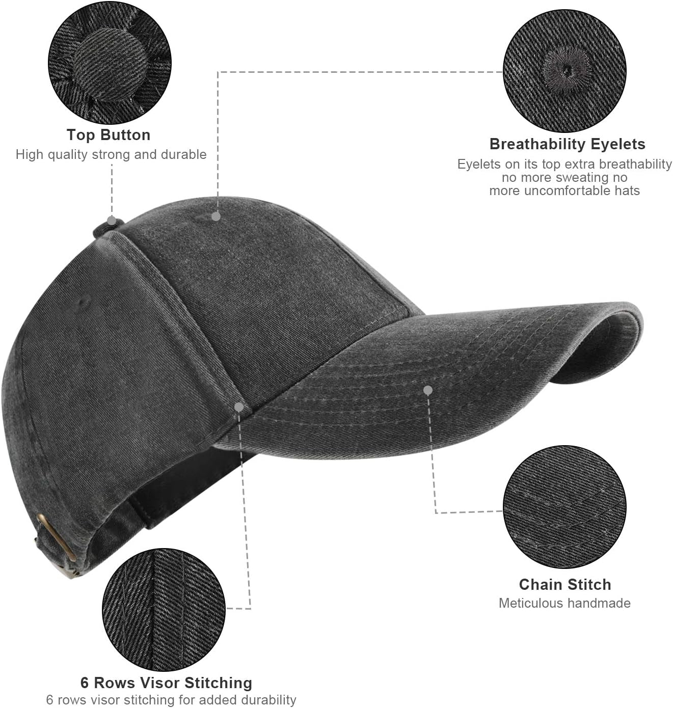 Baseball Cap Men Women: Plain Sports Solid Adjustable Ladies Ball Hats