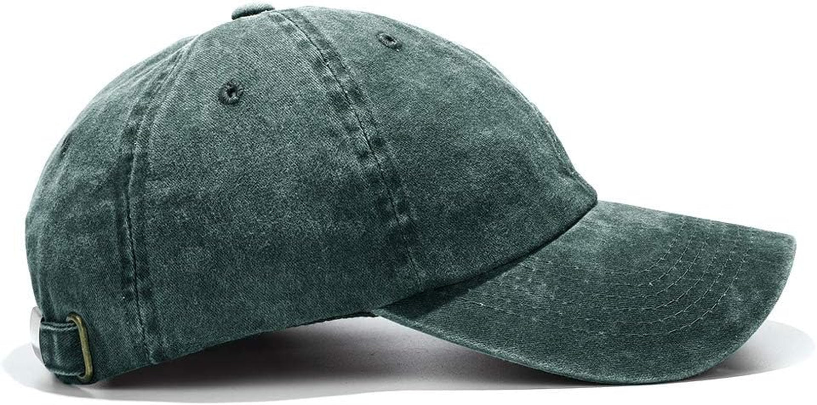 Unisex Washed Dyed Cotton Adjustable Solid Baseball Cap