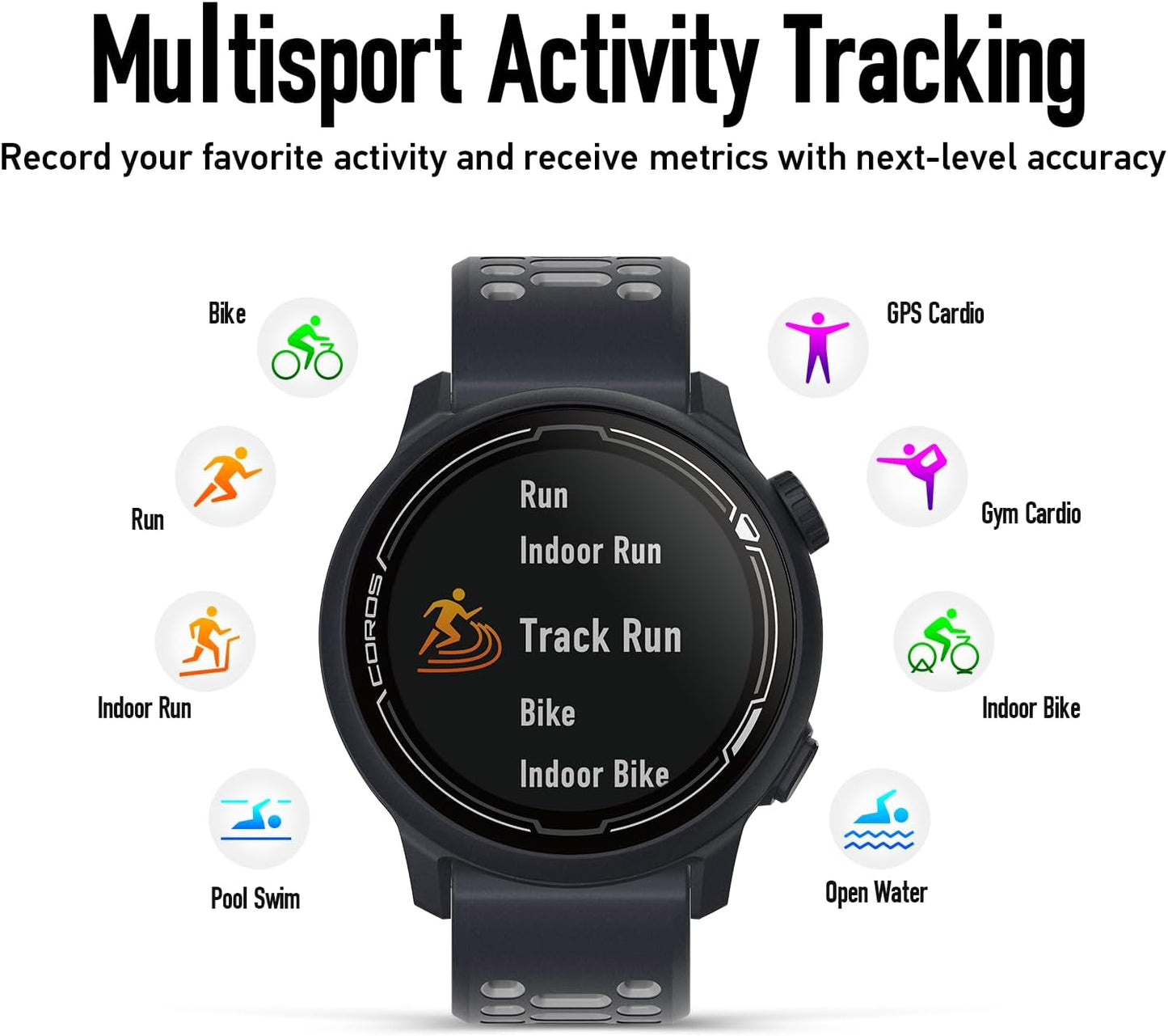 PACE 2 Sport Watch GPS Heart Rate Monitor, 20 Days Long Battery Life, Barometer, Lightweight, Strava, Training Plan, Navigation, Sleep Track, Swim, Bike, Run, Strength, Treadmill (Navy Nylon)