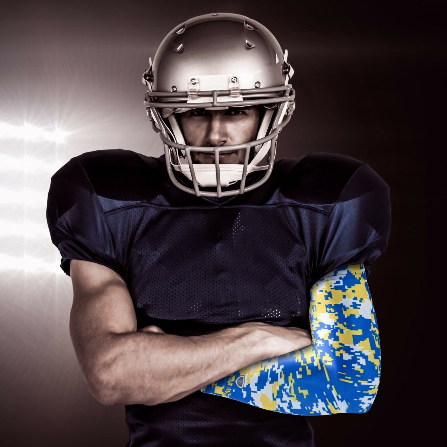 Compression Sports Arm Sleeve Digital Camo Baseball Football Basketball Sleeves