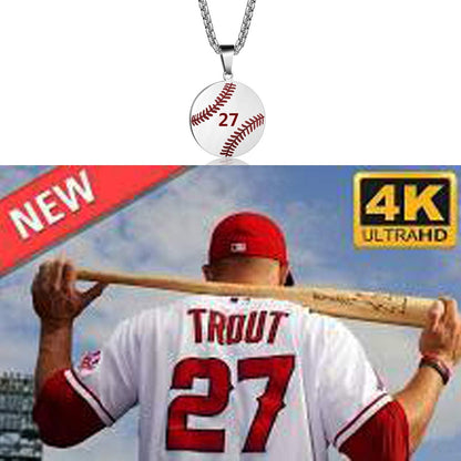 Baseball Athletes Jersey Number 0-99 Cross Pendant Necklace for Boys Girls Women Men 24 Inch (22"+2" Adjustable) Stainless Steel Chain Philippians 4:13 on Back I CAN DO All Things
