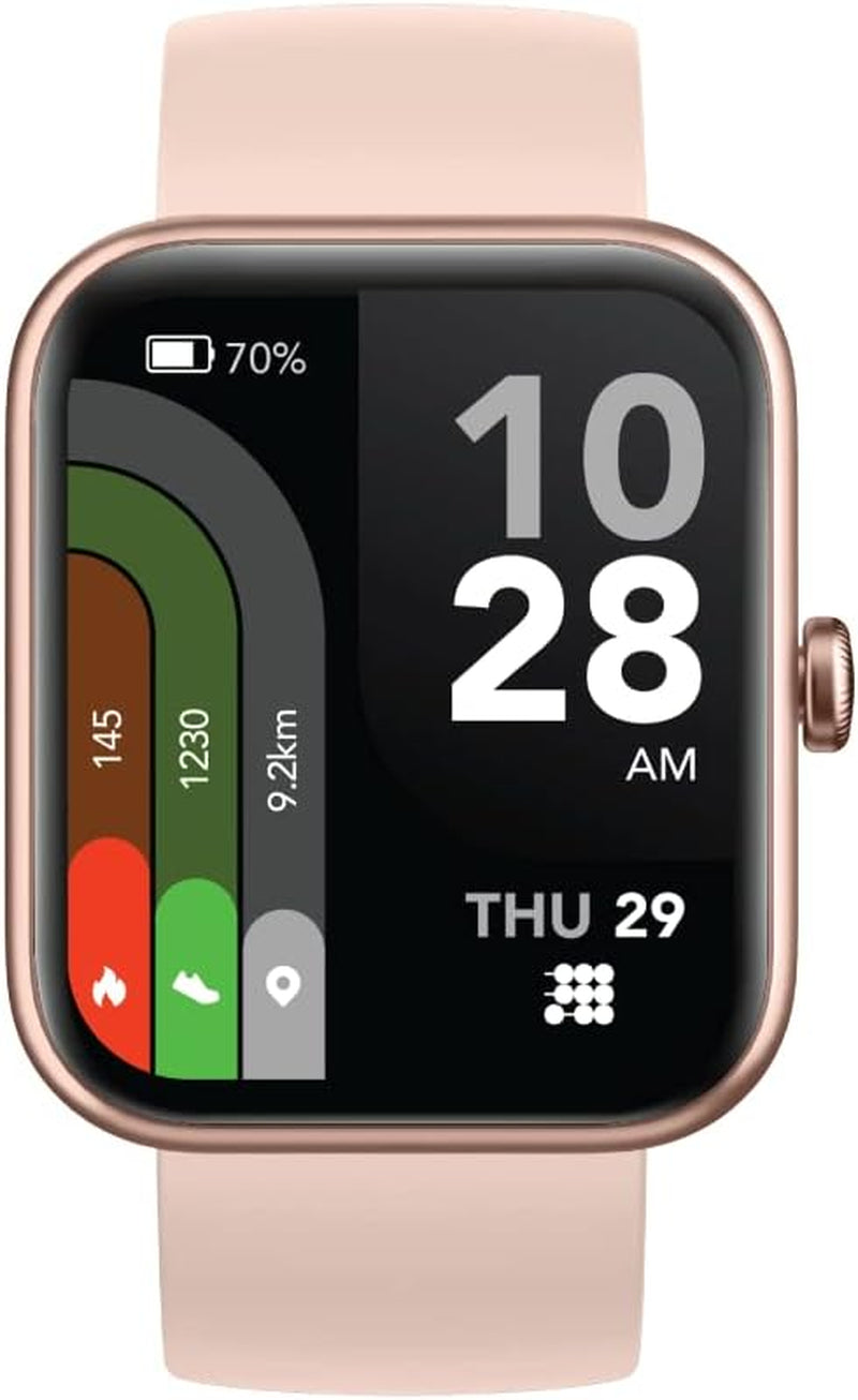 Viva Pro Smartwatch/Fitness Tracker with 1.78" Touch AMOLED Screen, Bluetooth Calling, Built in GPS, 60+ Sports, Blood Oxygen, Heart Rate, Stress and Sleep Monitor, Waterproof, Step Counter