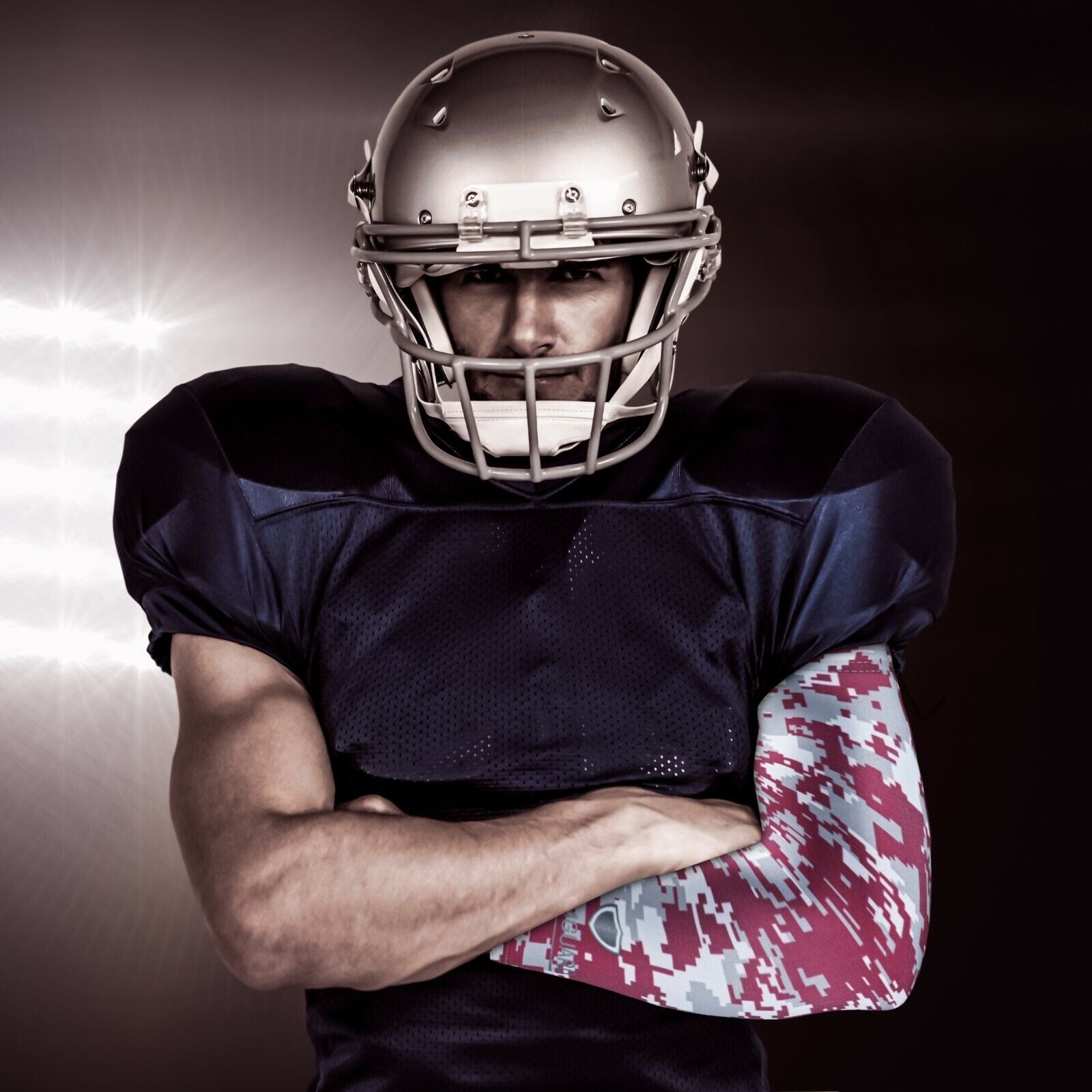 Compression Sports Arm Sleeve Digital Camo Baseball Football Basketball Sleeves