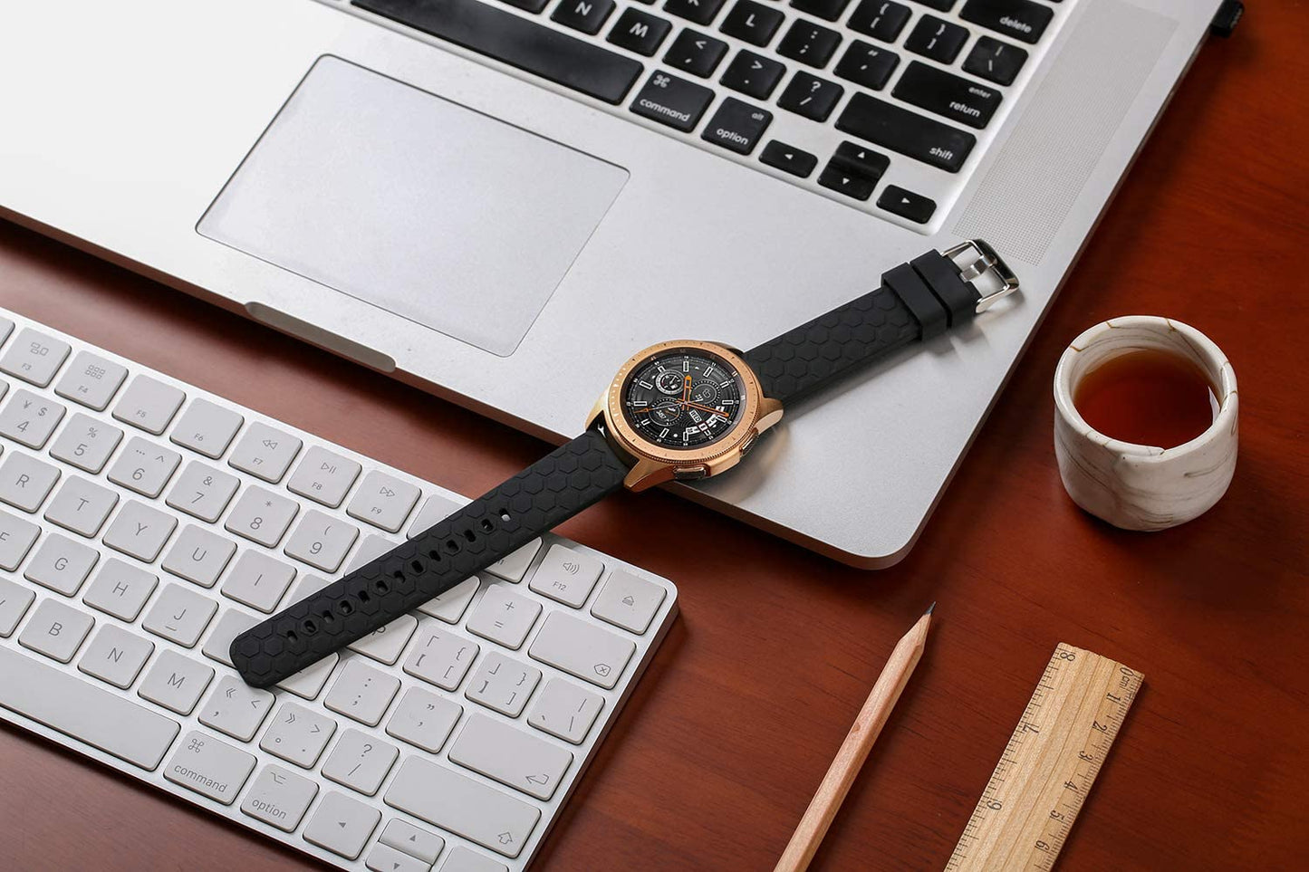 Compatible with Michael Kors Access Bradshaw Smart Watch Replacement 22Mm Silicone Quick Release Watch Band Strap for MKT5001/5004/5013 - Smart Watch Accessories (Sixcolors)
