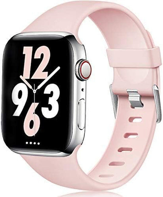 Sport Band Compatible with Apple Watch 44Mm 42Mm Iwatch Series 5 4 3 2 1, Pink Sand, S/M