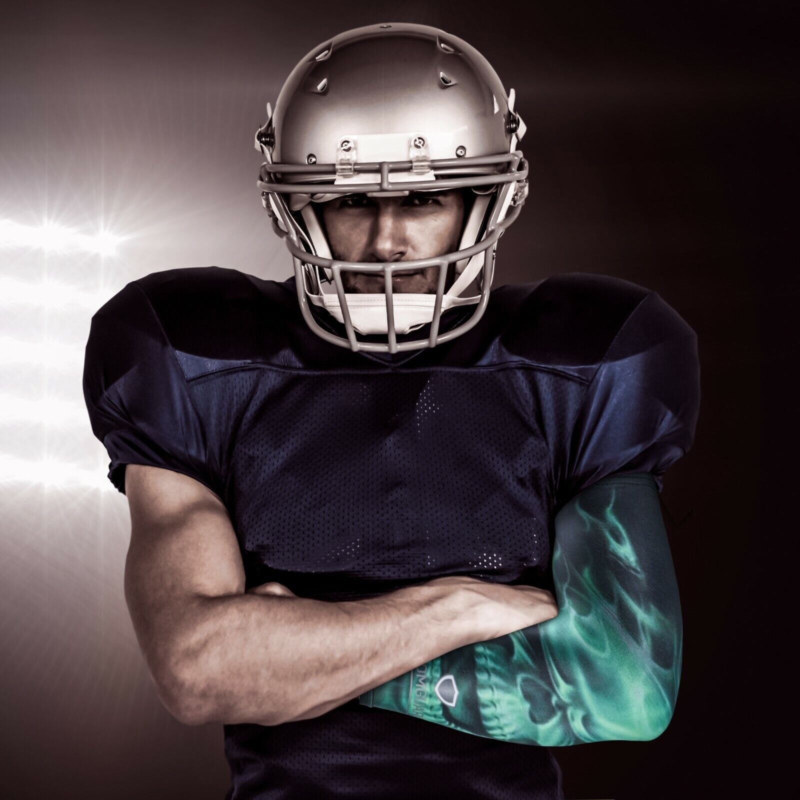 Compression Sports Arm Sleeve Digital Camo Baseball Football Basketball Sleeves