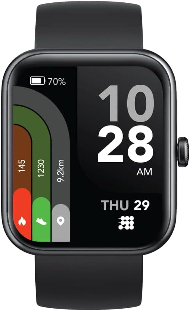 Viva Pro Smartwatch/Fitness Tracker with 1.78" Touch AMOLED Screen, Bluetooth Calling, Built in GPS, 60+ Sports, Blood Oxygen, Heart Rate, Stress and Sleep Monitor, Waterproof, Step Counter