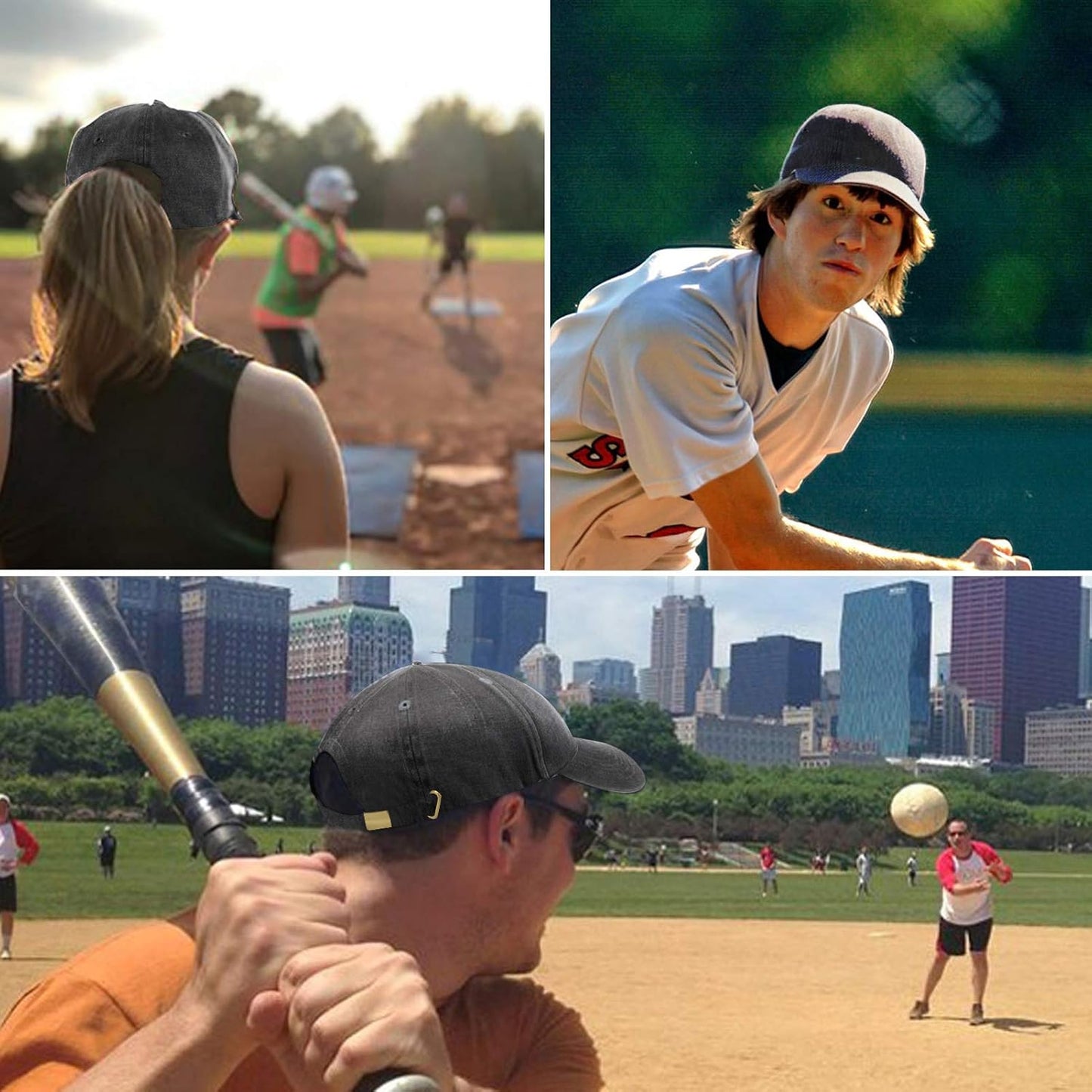 Baseball Cap Men Women: Plain Sports Solid Adjustable Ladies Ball Hats