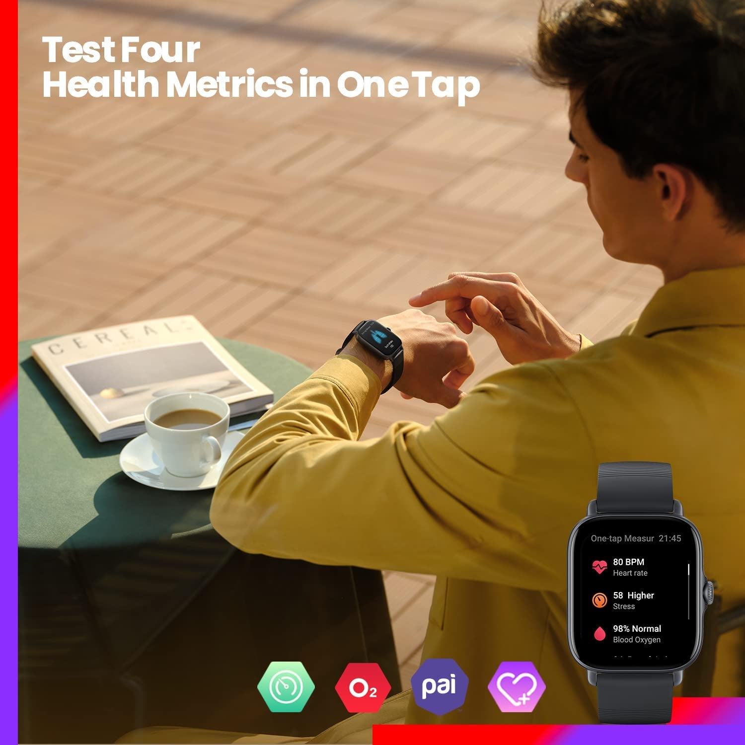 GTS 3 Smart Watch 42Mm for Android Iphone, Alexa Built-In, GPS, 12-Day Battery Life, Fitness Sports Watch with 150 Sports Modes, AMOLED Display, Sleep Heart Rate Health Tracker, Rosa