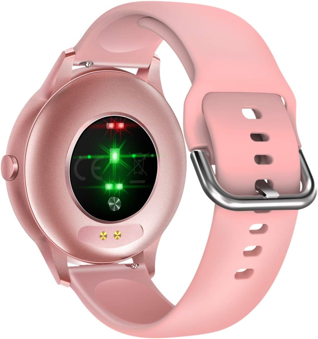Smart Watches for Women, Sport Fitness Watch with Bluetooth/Heart Rate/Blood Pressure/Spo2/Sleeping Tracker/Pedometer/Multiple Sport Modes, Waterproof Fashion Smart Watch Sync with Google Fit App