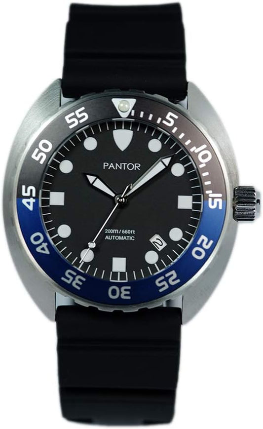 Dive Watch - 200M Automatic Watches for Men with Rubber Strap_Nautilus Diver Watches