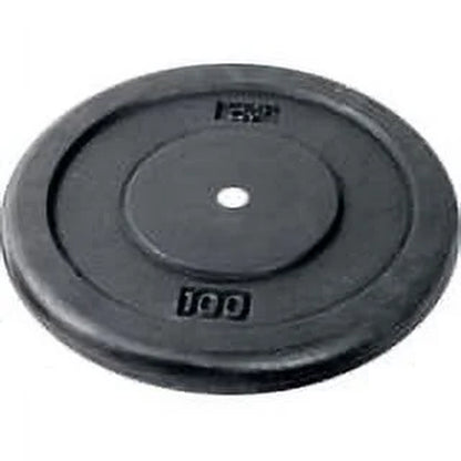 Barbell - Standard Cast Iron Weight Plate, 12.5 Lbs, Black