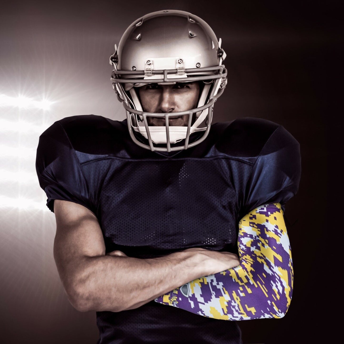 Compression Sports Arm Sleeve Digital Camo Baseball Football Basketball Sleeves