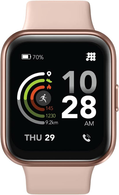 Viva Pro Smartwatch/Fitness Tracker with 1.78" Touch AMOLED Screen, Bluetooth Calling, Built in GPS, 60+ Sports, Blood Oxygen, Heart Rate, Stress and Sleep Monitor, Waterproof, Step Counter