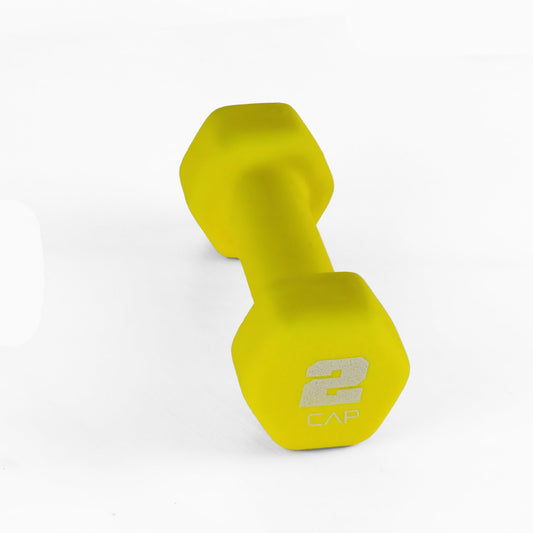 , 2Lb Neoprene Dumbbell, Yellow, Single