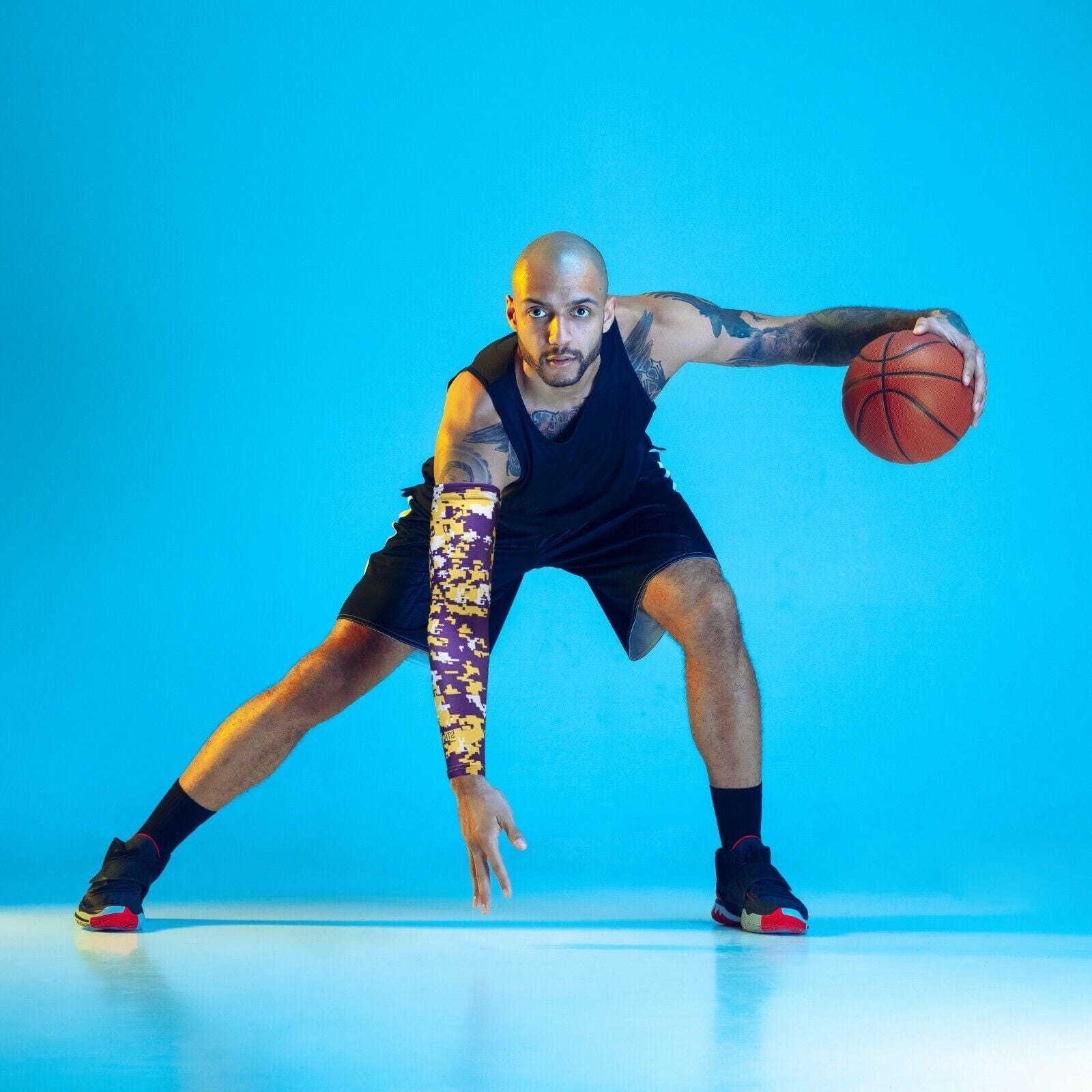 Compression Sports Arm Sleeve Digital Camo Baseball Football Basketball Sleeves