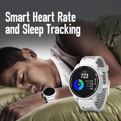 PACE 2 Sport Watch GPS Heart Rate Monitor, 20 Days Long Battery Life, Barometer, Lightweight, Strava, Training Plan, Navigation, Sleep Track, Swim, Bike, Run, Strength, Treadmill (Navy Nylon)