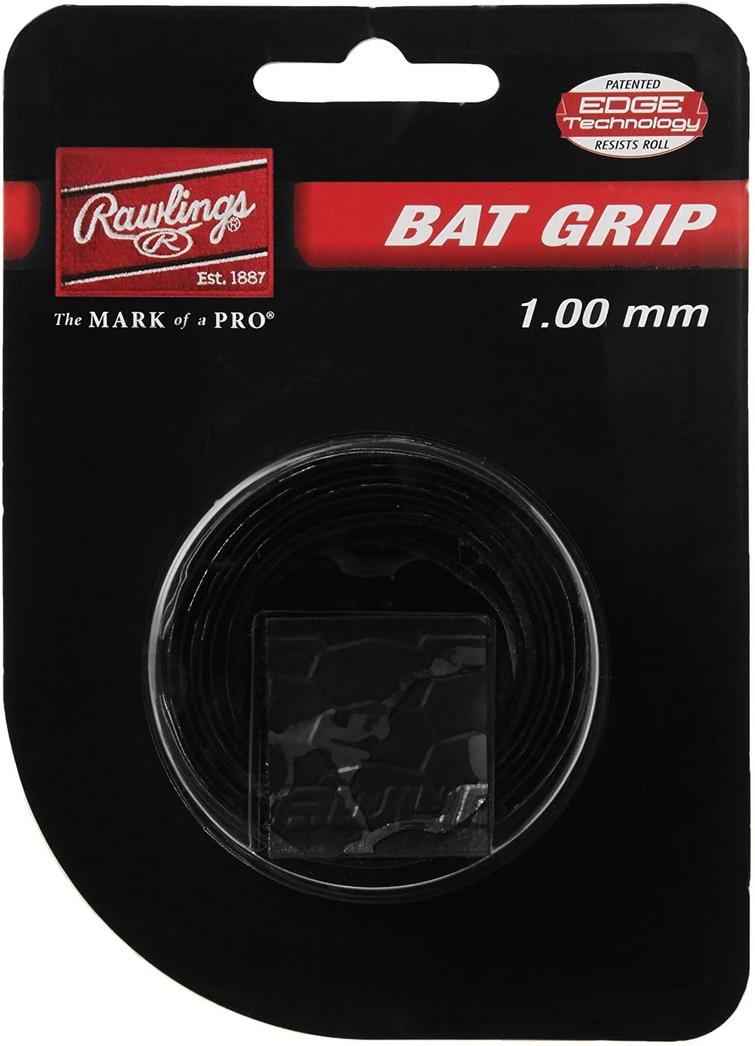 1.00Mm Baseball Bat Grip, Midnight Black