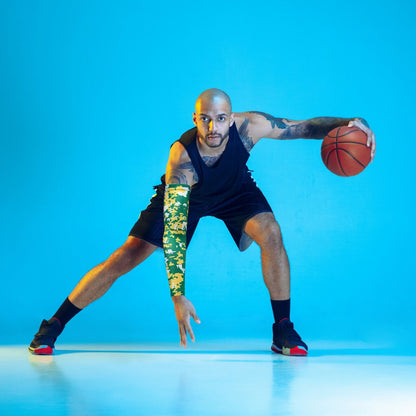 Compression Sports Arm Sleeve Digital Camo Baseball Football Basketball Sleeves