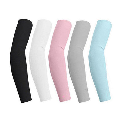 Cooling Athletic Arm Sleeves UV Protection Breathable, Yarn, 5 Pairs