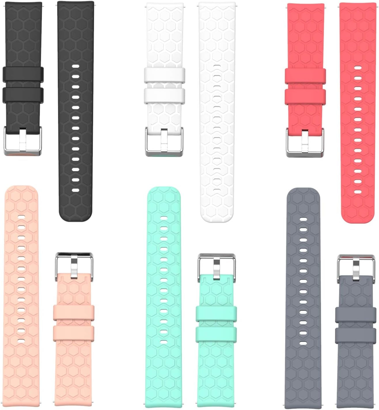 Compatible with Michael Kors Access Bradshaw Smart Watch Replacement 22Mm Silicone Quick Release Watch Band Strap for MKT5001/5004/5013 - Smart Watch Accessories (Sixcolors)