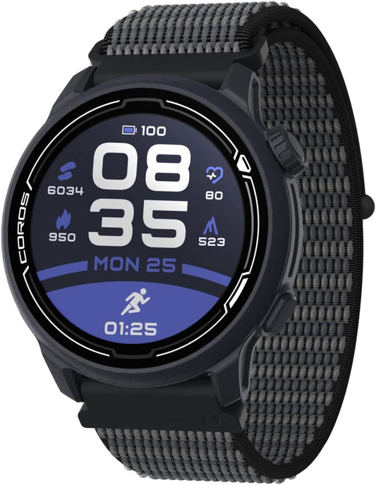PACE 2 Sport Watch GPS Heart Rate Monitor, 20 Days Long Battery Life, Barometer, Lightweight, Strava, Training Plan, Navigation, Sleep Track, Swim, Bike, Run, Strength, Treadmill (Navy Nylon)