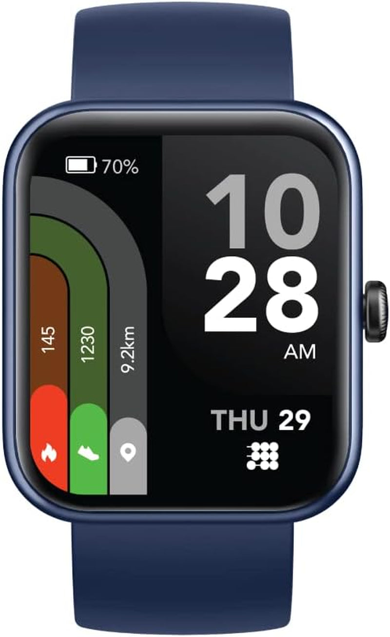 Viva Pro Smartwatch/Fitness Tracker with 1.78" Touch AMOLED Screen, Bluetooth Calling, Built in GPS, 60+ Sports, Blood Oxygen, Heart Rate, Stress and Sleep Monitor, Waterproof, Step Counter