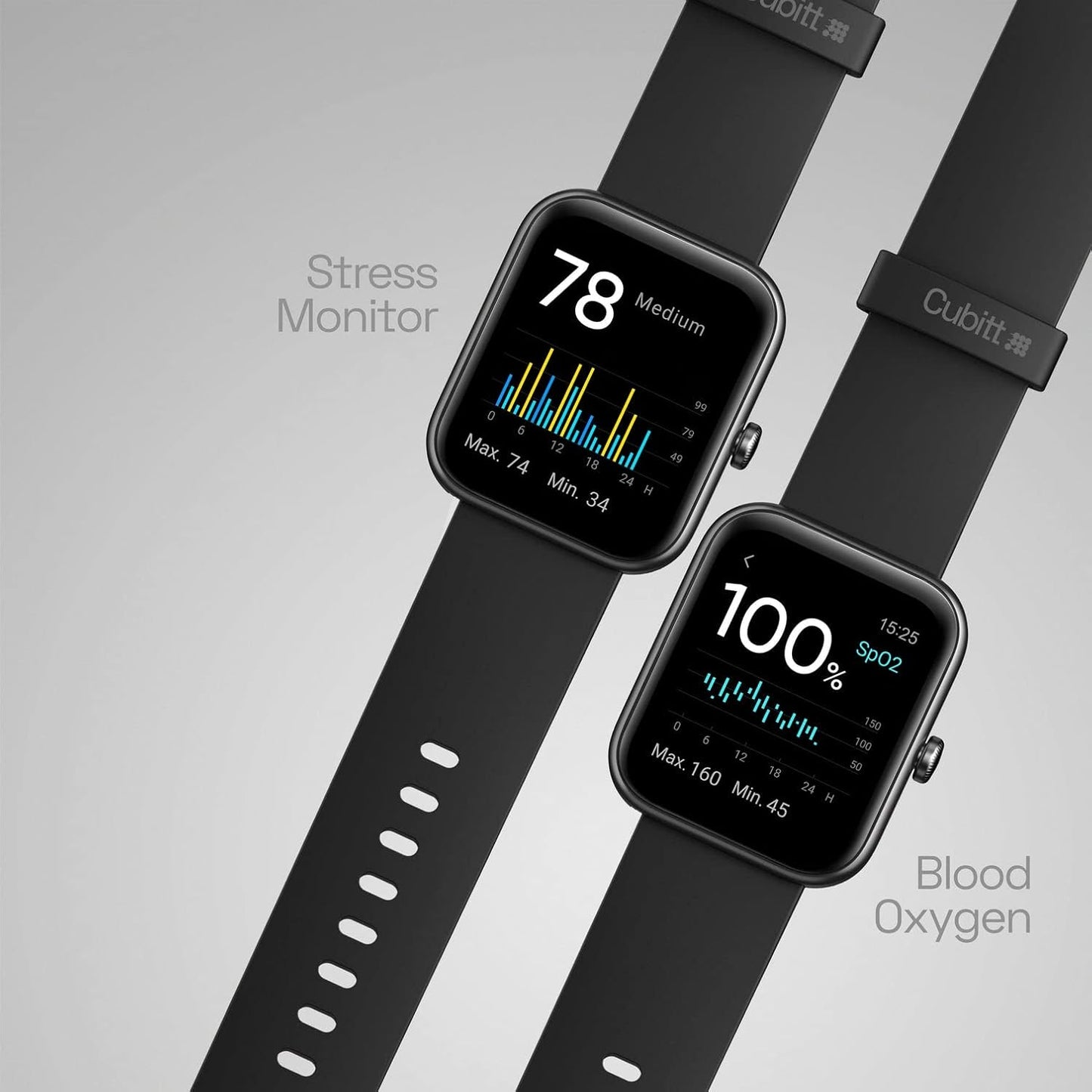 Viva Pro Smartwatch/Fitness Tracker with 1.78" Touch AMOLED Screen, Bluetooth Calling, Built in GPS, 60+ Sports, Blood Oxygen, Heart Rate, Stress and Sleep Monitor, Waterproof, Step Counter