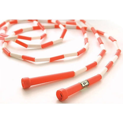 10' Segmented Skip Rope, Red/White